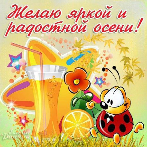 Позитивные открытки осень