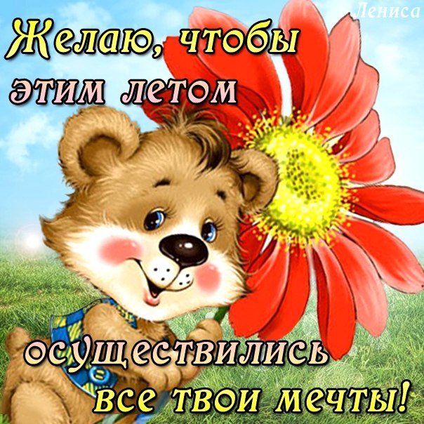 Летнее милое пожелание