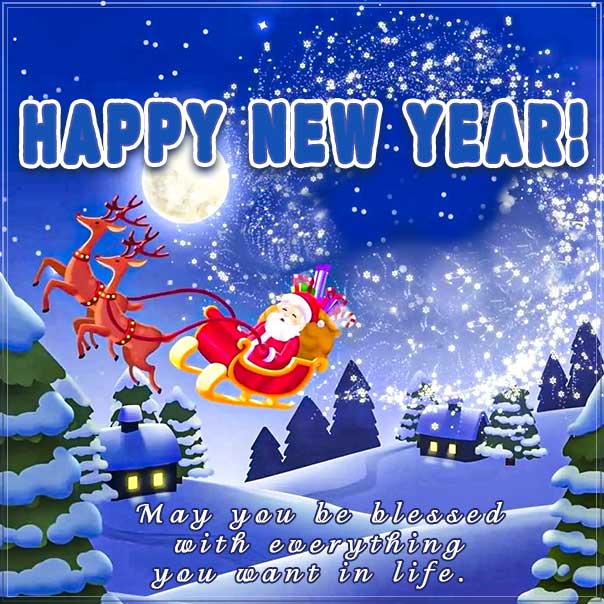 Happy New Year greeting cards? открытка с новым годом на английском языке