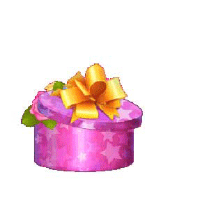 Гифы сюрприз коробка заяц