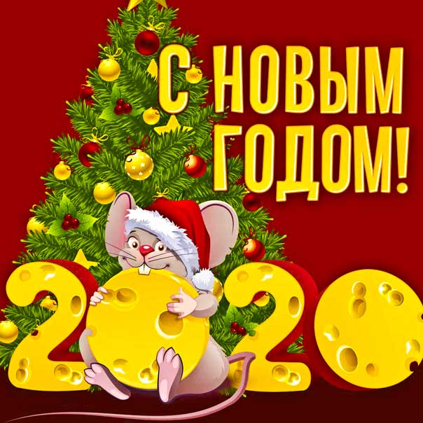 Новый Год белой крысы 2020 картинки