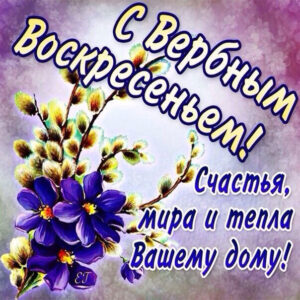 С воскресеньем вербным открытки