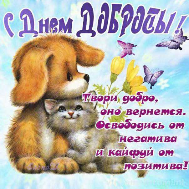 День доброты открытки. Желаю доброты и любви, с надписью доброй, слова доброты, с днём спонтанного проявления доброты, картинка 17 февраля, текст любимым, блики.