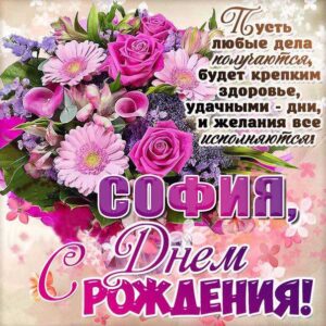 Софие картинка с днем рождения