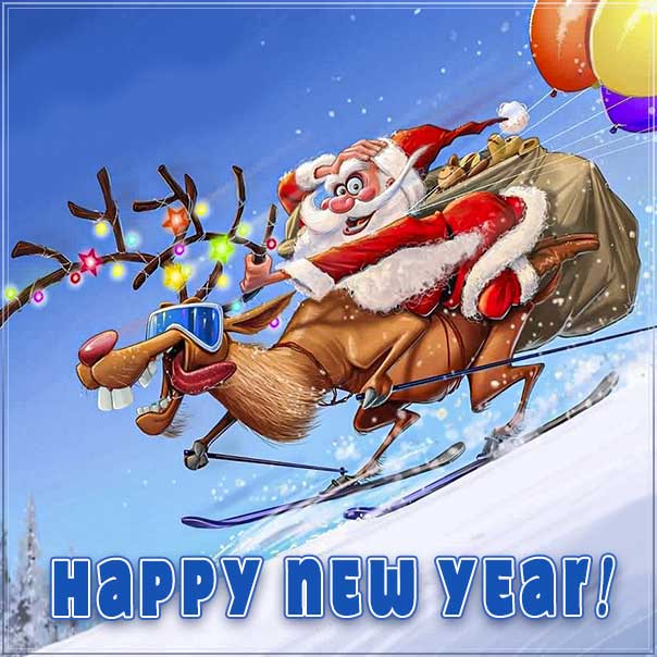 Happy New Year greeting cards