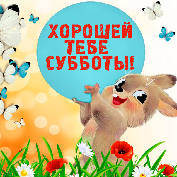 Хорошей тебе субботы пожелание анимашки