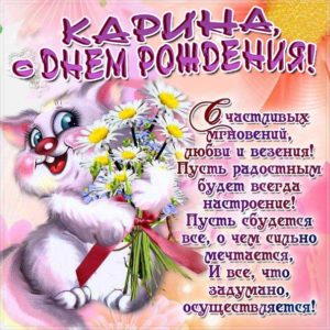 Карине картинка с днем рождения