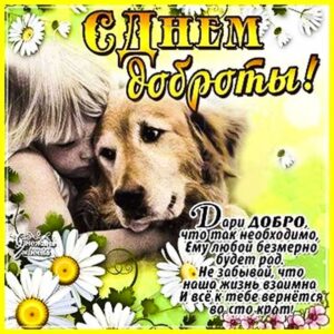 Добрая открытка про доброту