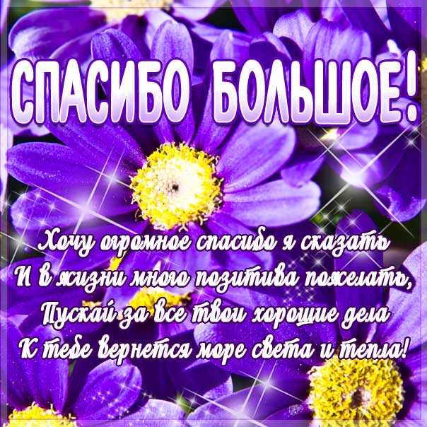 Большое тебе спасибо картинка со словами