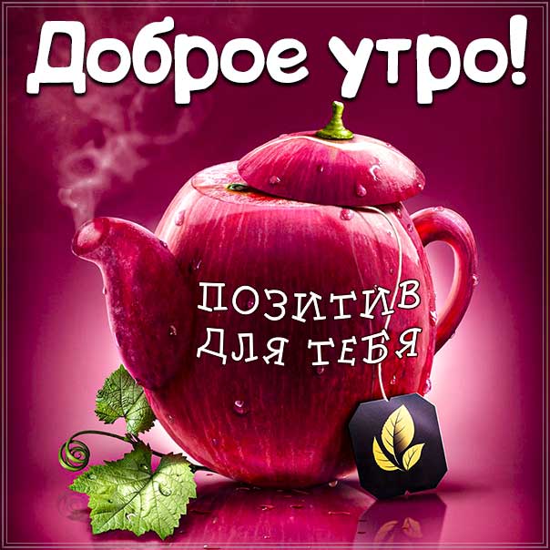 доброе утро, с добрым утром, позитивного утра и улыбок, веселая картинка утро, про утро картинка, утро чайник прикольный, приветствие утреннее