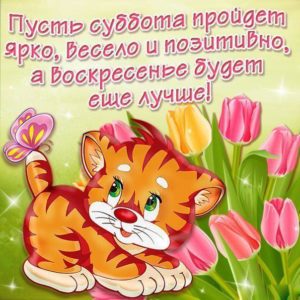 Бесплатные открытки Суббота